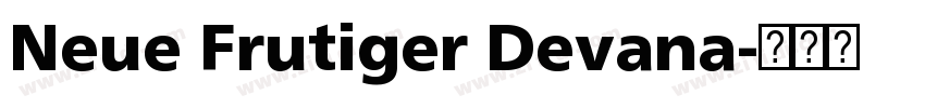 Neue Frutiger Devana字体转换